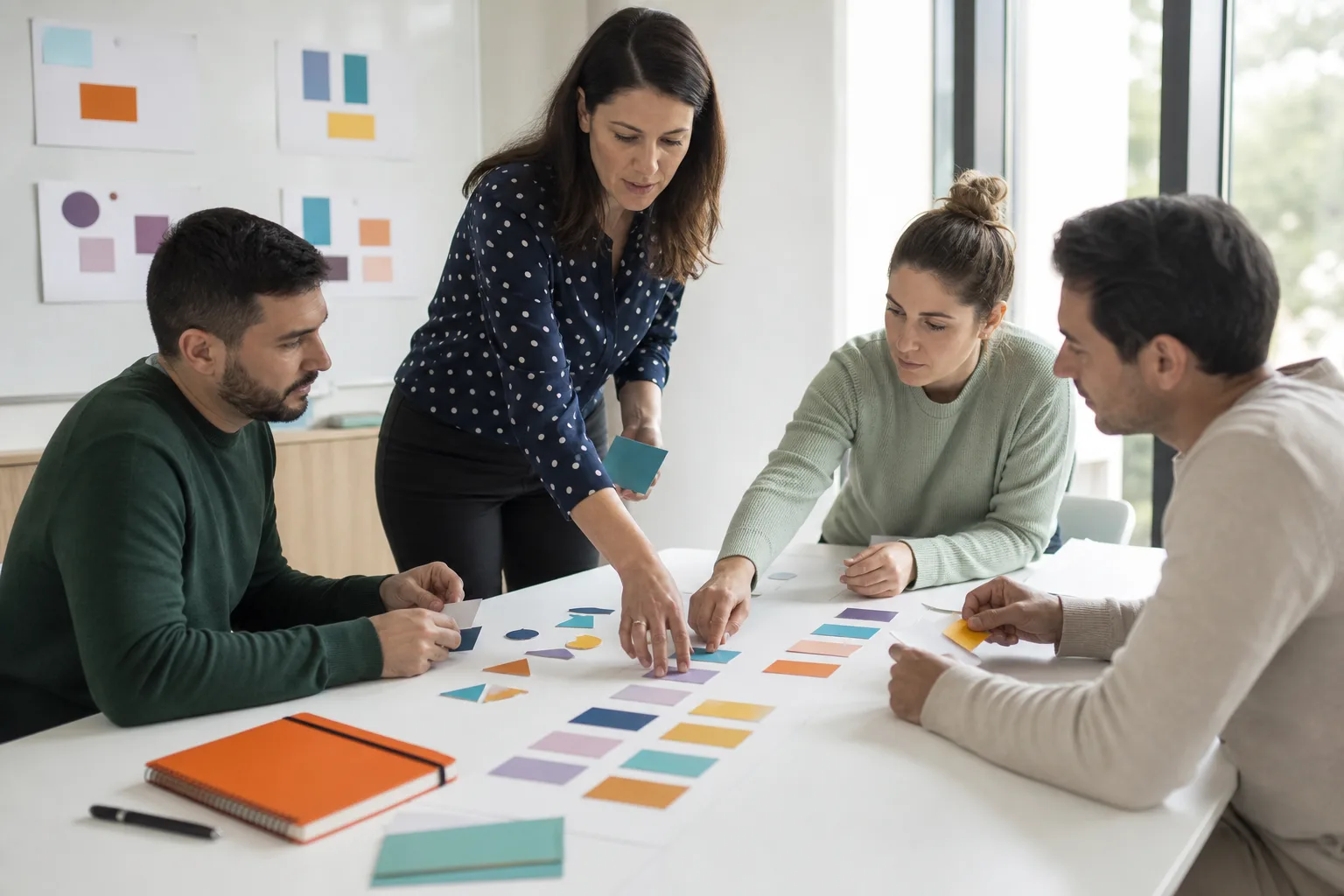 Profesionales participando en un taller de gestión por competencias