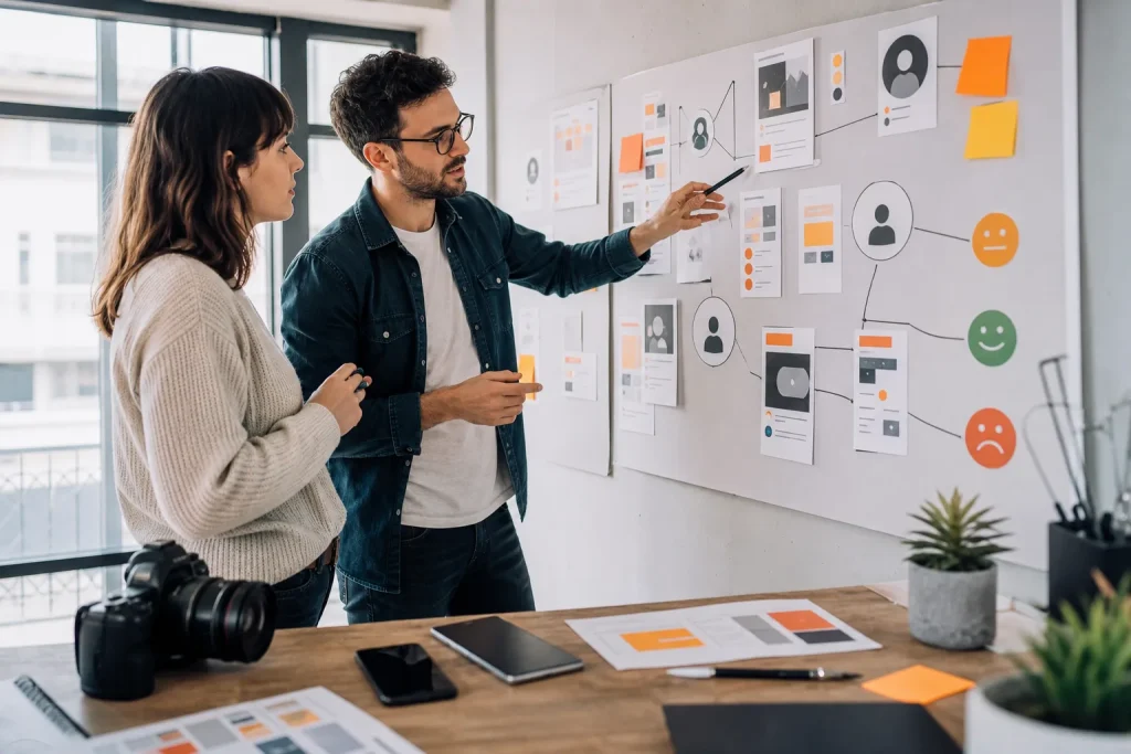 Profesionales planificando contenidos y respuestas para proteger la reputación online
