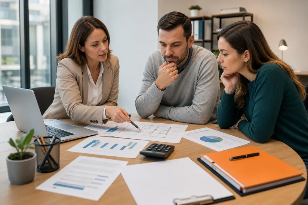 Asesoría profesional sobre crédito inmobiliario y análisis financiero