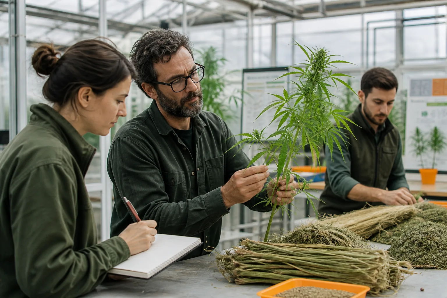Escena profesional de agraria para Cultivo y aprovechamiento integral del cáñamo