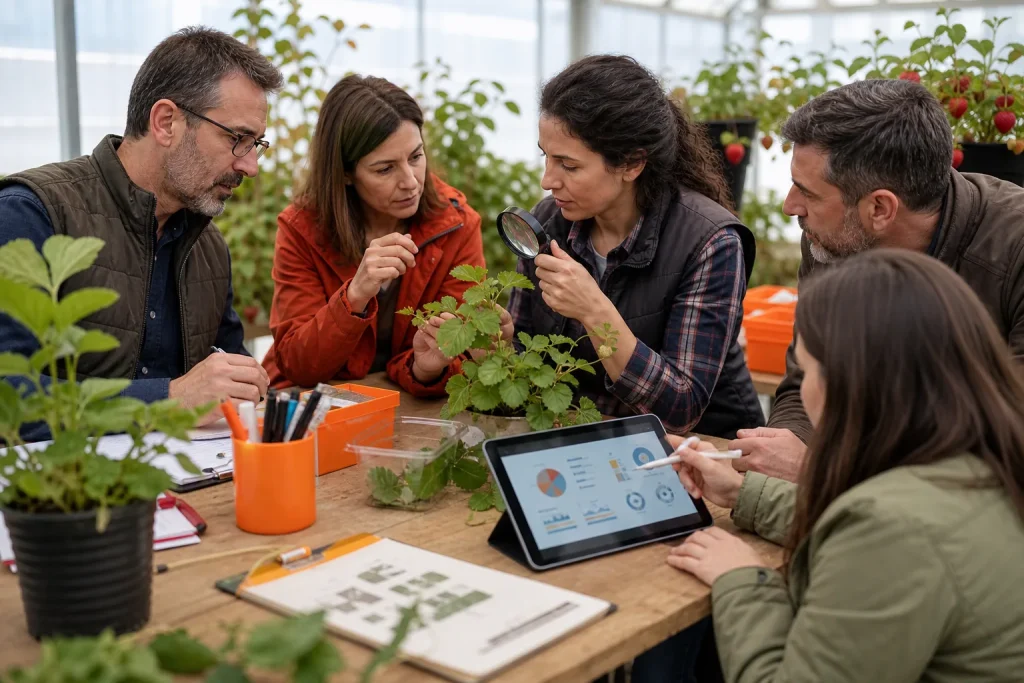 Escena profesional de agraria para Lucha integrada en el cultivo de berries