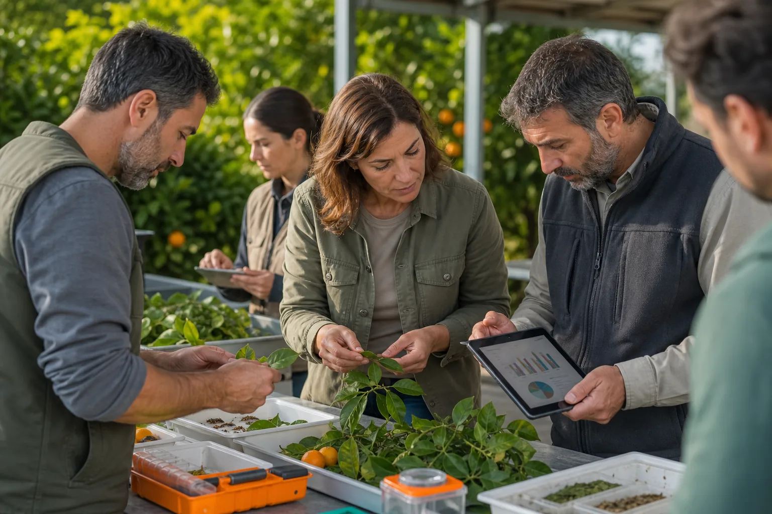 Escena profesional de agraria para Lucha integrada en el cultivo de cítricos