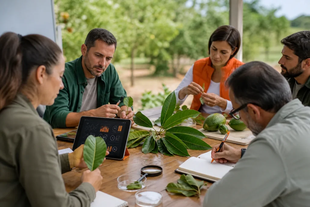 Escena profesional de agraria para Lucha integrada en el cultivo de subtropicales