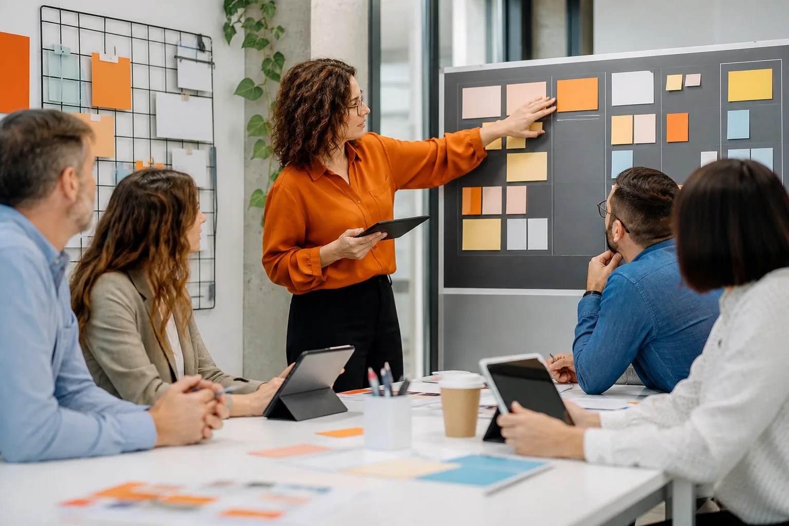Escena profesional de comercio y marketing para Programa avanzado en liderazgo y competencias digitales esenciales