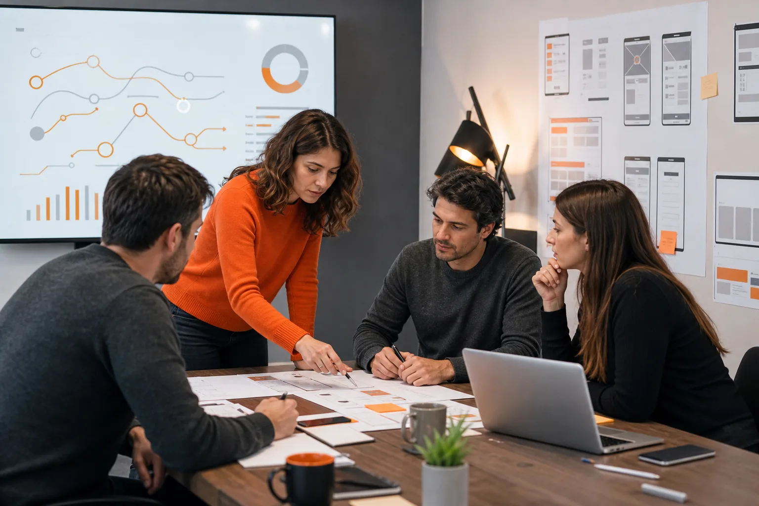 Escena profesional de comercio y marketing para Programa avanzado de marketing en proyectos digitales