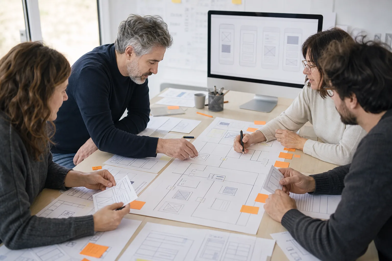 Escena profesional de comercio y marketing para Programa avanzado en diseño y dirección de servicios digitales