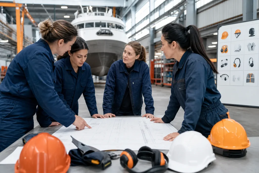 Escena profesional de - para Mujer en el sector naval: igualdad, prevención y empleabilidad