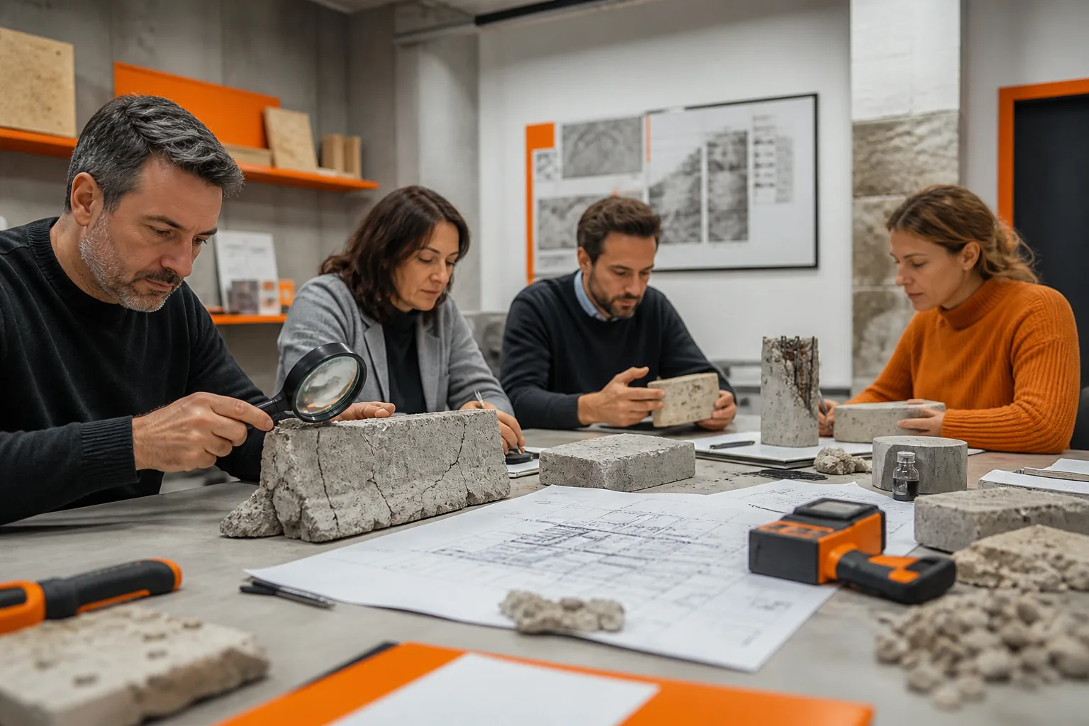 Escena profesional de edificación y obra civil para Patologías del hormigón y su reparación