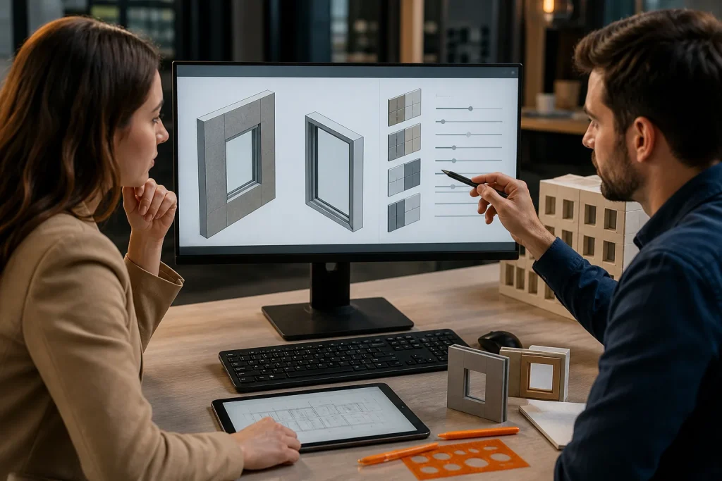 Escena profesional de edificación y obra civil para Parametrización de familias con revit
