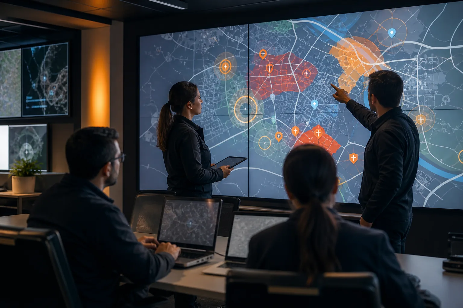 Escena profesional de informática y comunicaciones para Sistemas de información geográfica aplicados a la seguridad con software libre