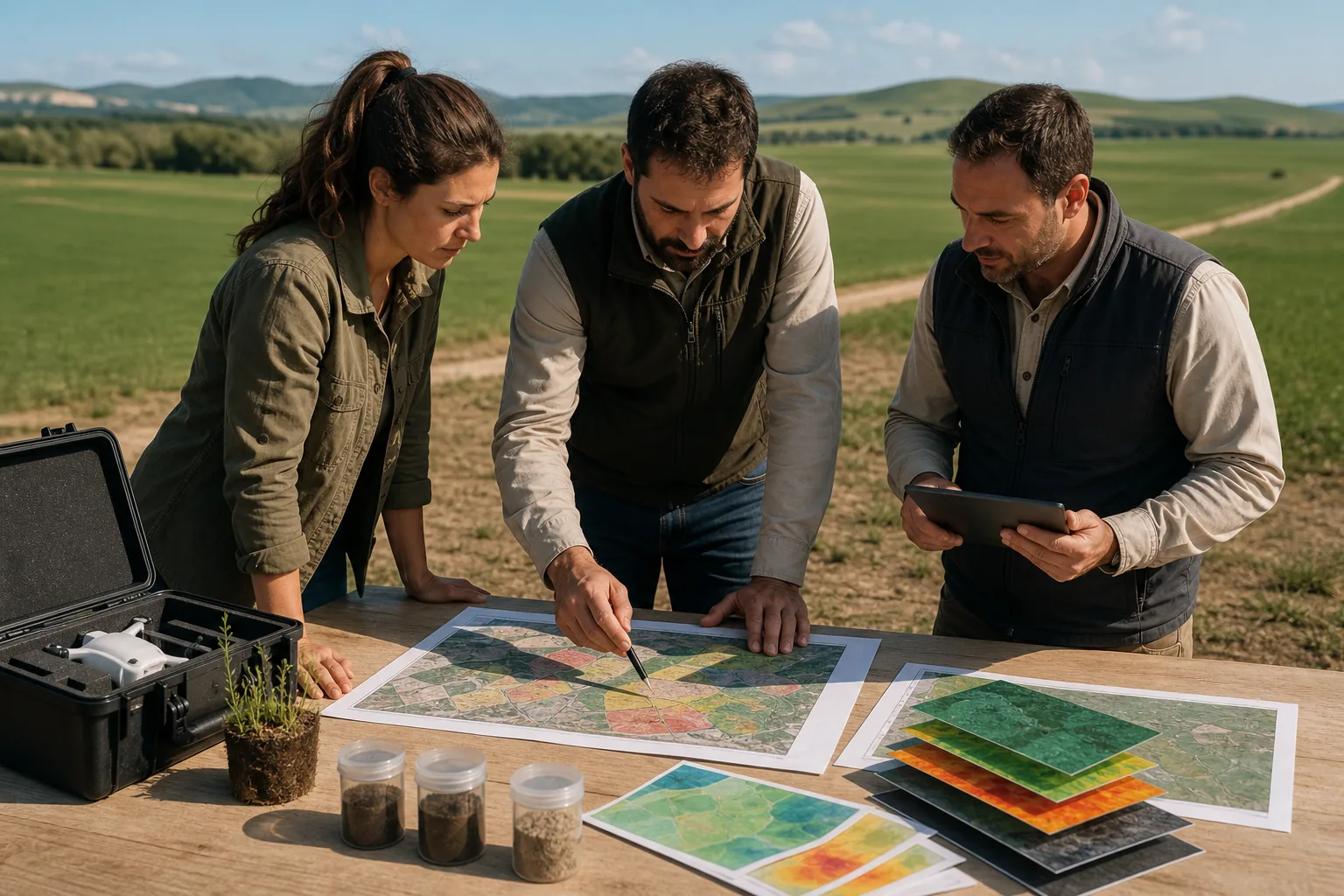Escena profesional de informática y comunicaciones para Sistemas de información geográfica aplicados a la gestión agraria con software libre