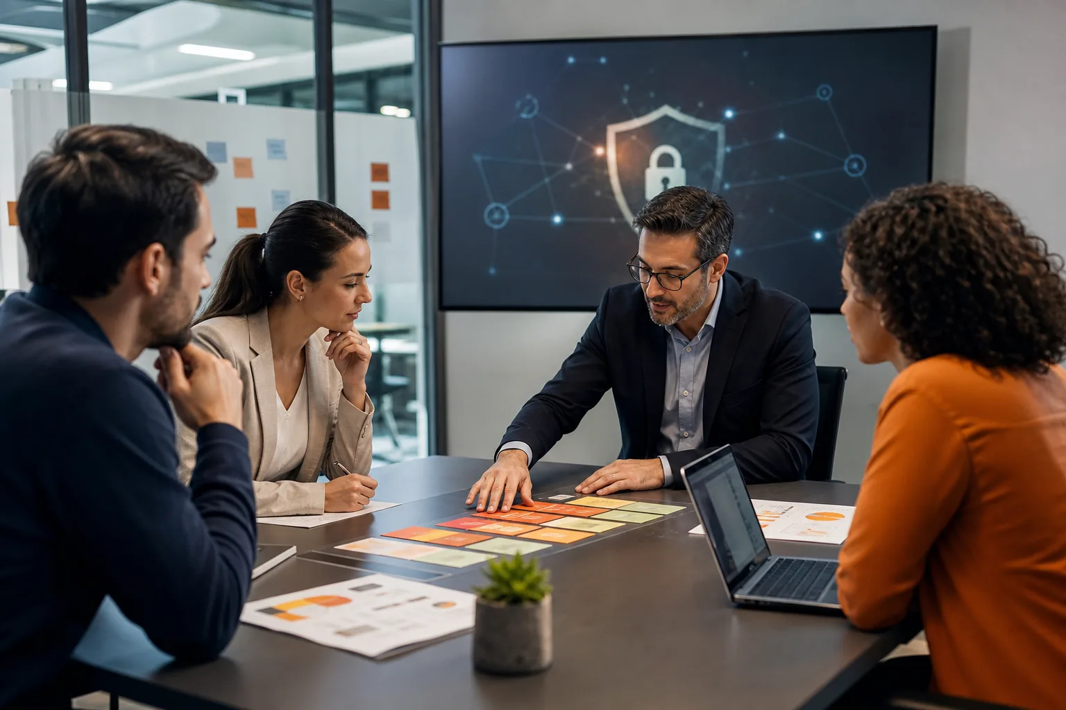 Escena profesional de informática y comunicaciones para Gestión de la seguridad informatica en la empresa