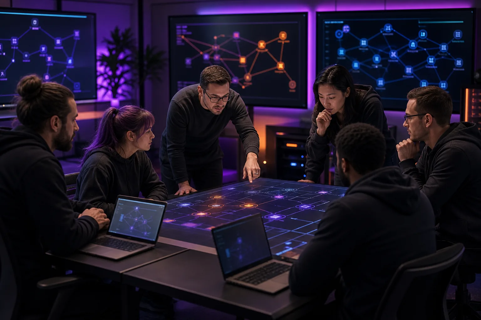 Escena profesional de informática y comunicaciones para Purple team