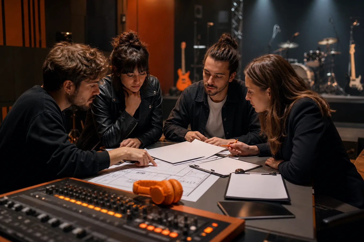 Escena profesional de imagen y sonido para formación SEPE