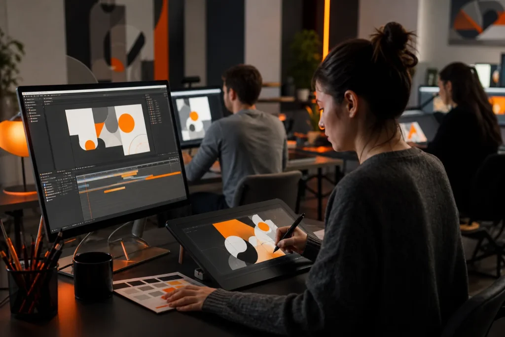 Escena profesional de imagen y sonido para Proyectos de motion graphics con after effects: nivel básico