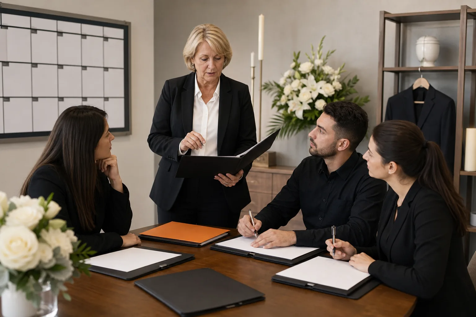 Escena profesional de servicios socioculturales y a la comunidad para Gestión de servicios funerarios